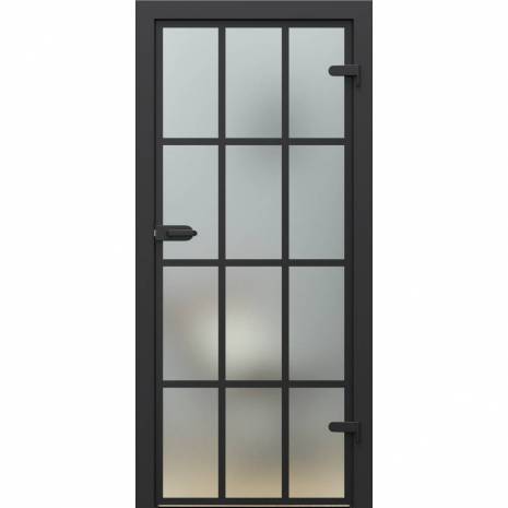 Drzwi GLASS szyba matowa  z malowanymi szprosami